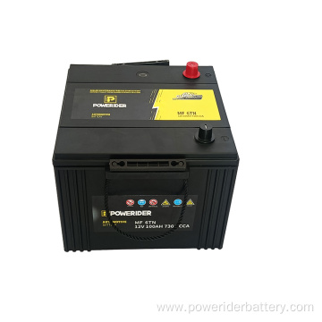 12v 100ah mf 6TN lead-acid car starting battery